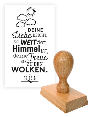 Stempel - Deine Liebe reicht...