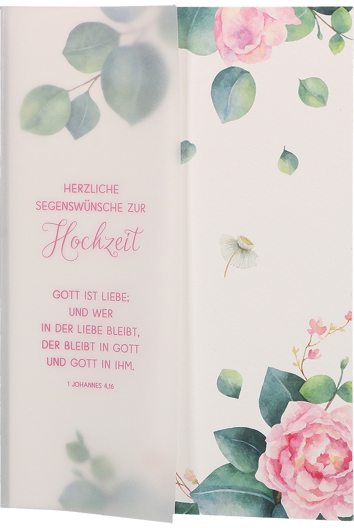 Karte zur Hochzeit - Gott ist Liebe...