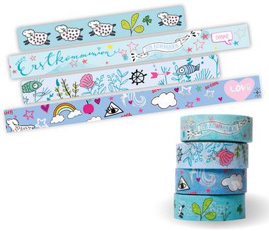 Dekobänder - Washi Tapes Set & Kommunion