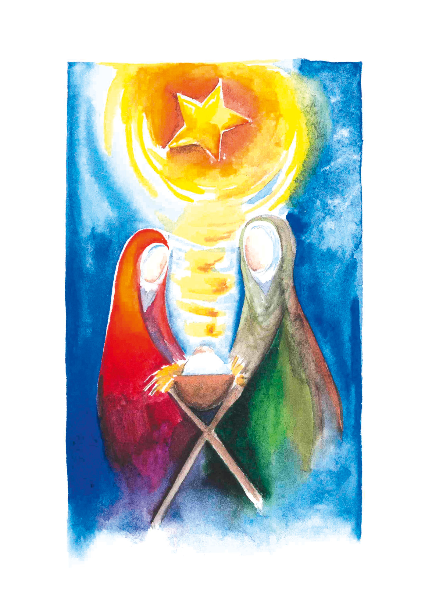 Karte zu Weihnachten – Ein großes Licht ist erschienen