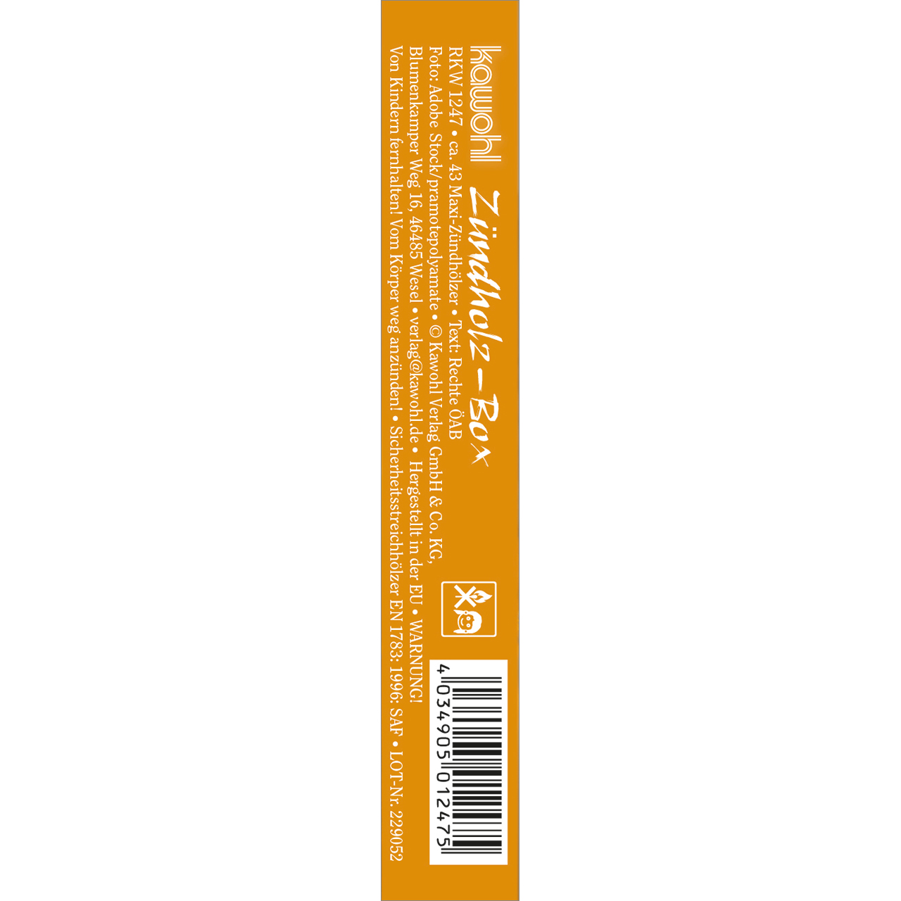 Zündholzbox – Jahreslosung 2027