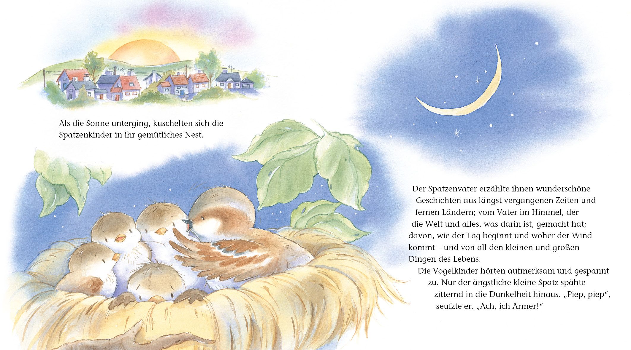 Kinderbuch - Der ängstliche kleine Spatz Kinderbuch - Der ängstliche kleine Spatz