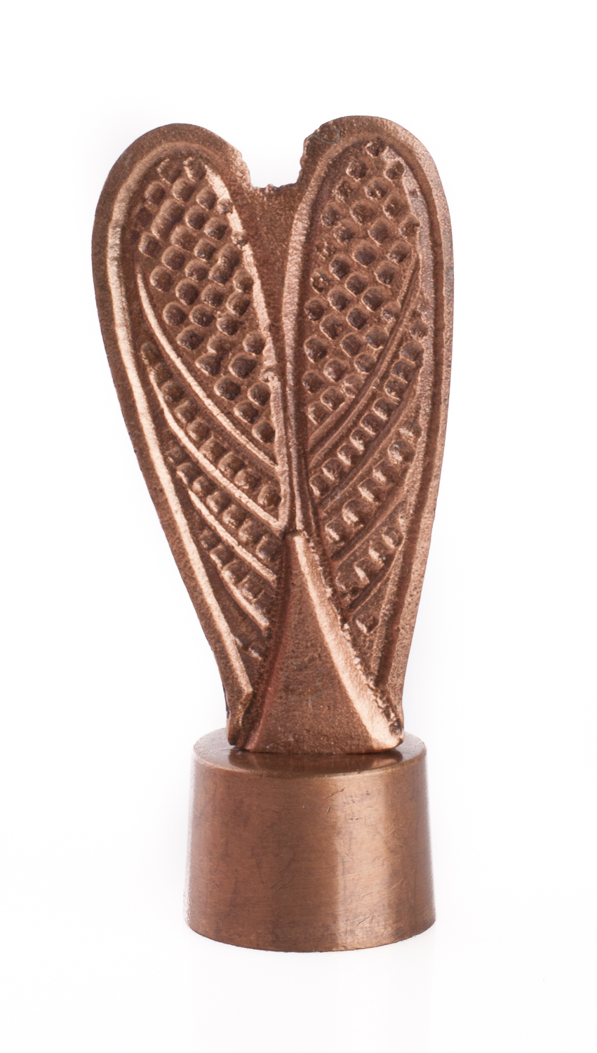 Bronzeengel - Engel mit Kind & Spruch