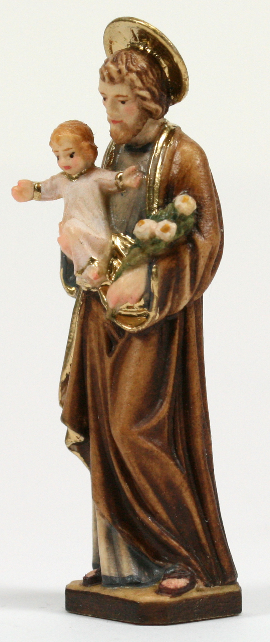 Heiligenfigur - Heiliger Josef & Geschenkschachtel