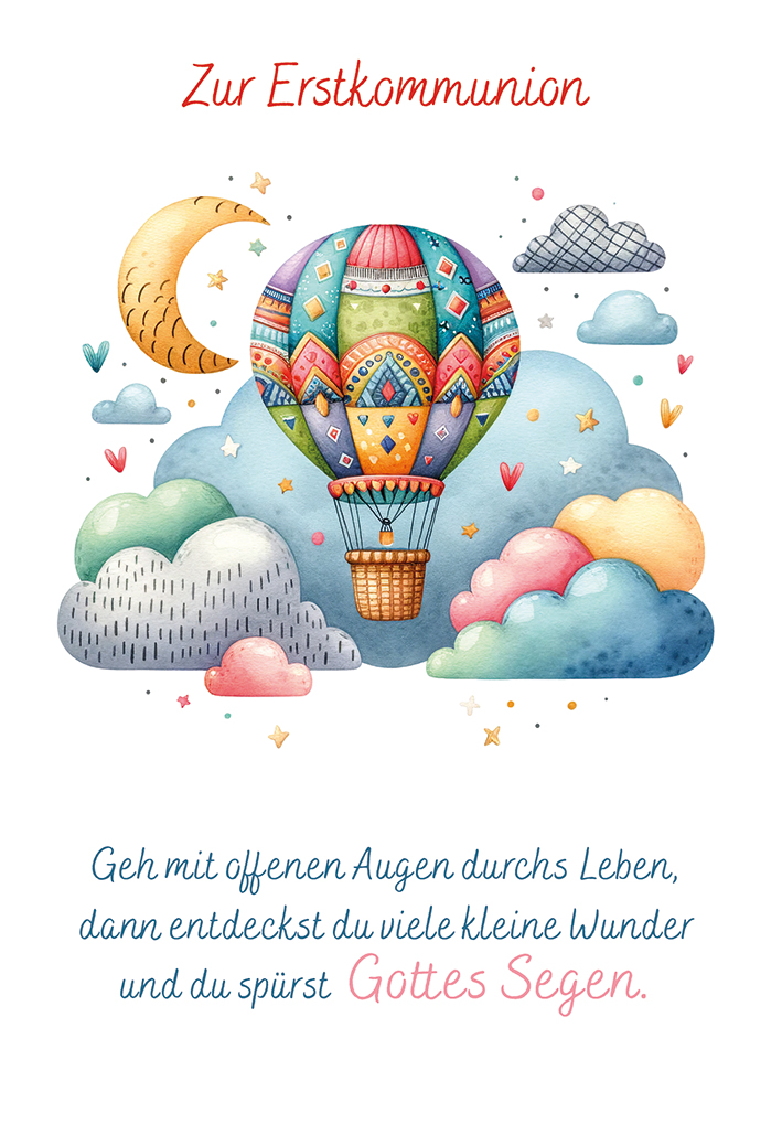 Karte zur Kommunion - Viele kleine Wunder