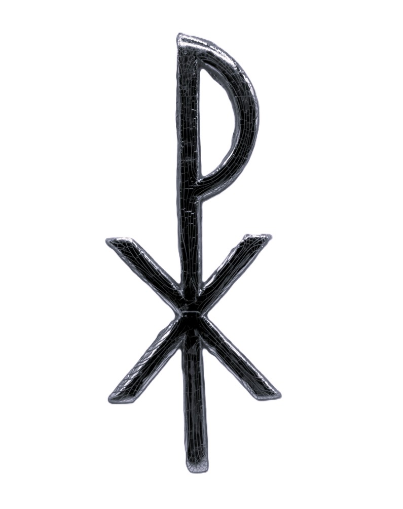 Wachssymbol - Chi-Rho & Groß