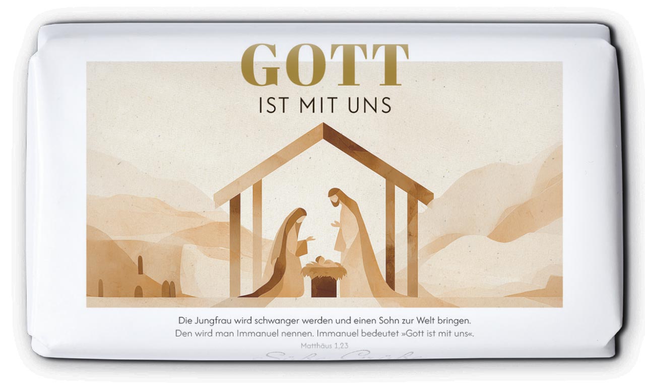 Mini-Schokolade – Gott ist mit uns & Weihnachten