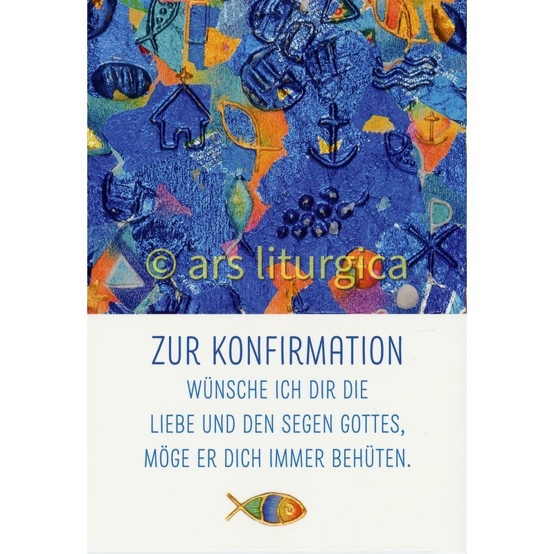 Karte zur Konfirmation - Liebe und Segen Gottes