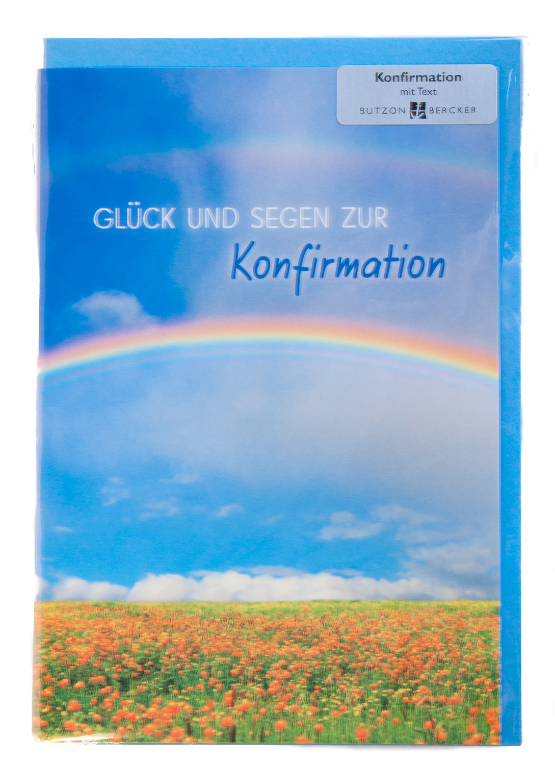 Karte zur Konfirmation - Buntes Leben lebt sich leichter