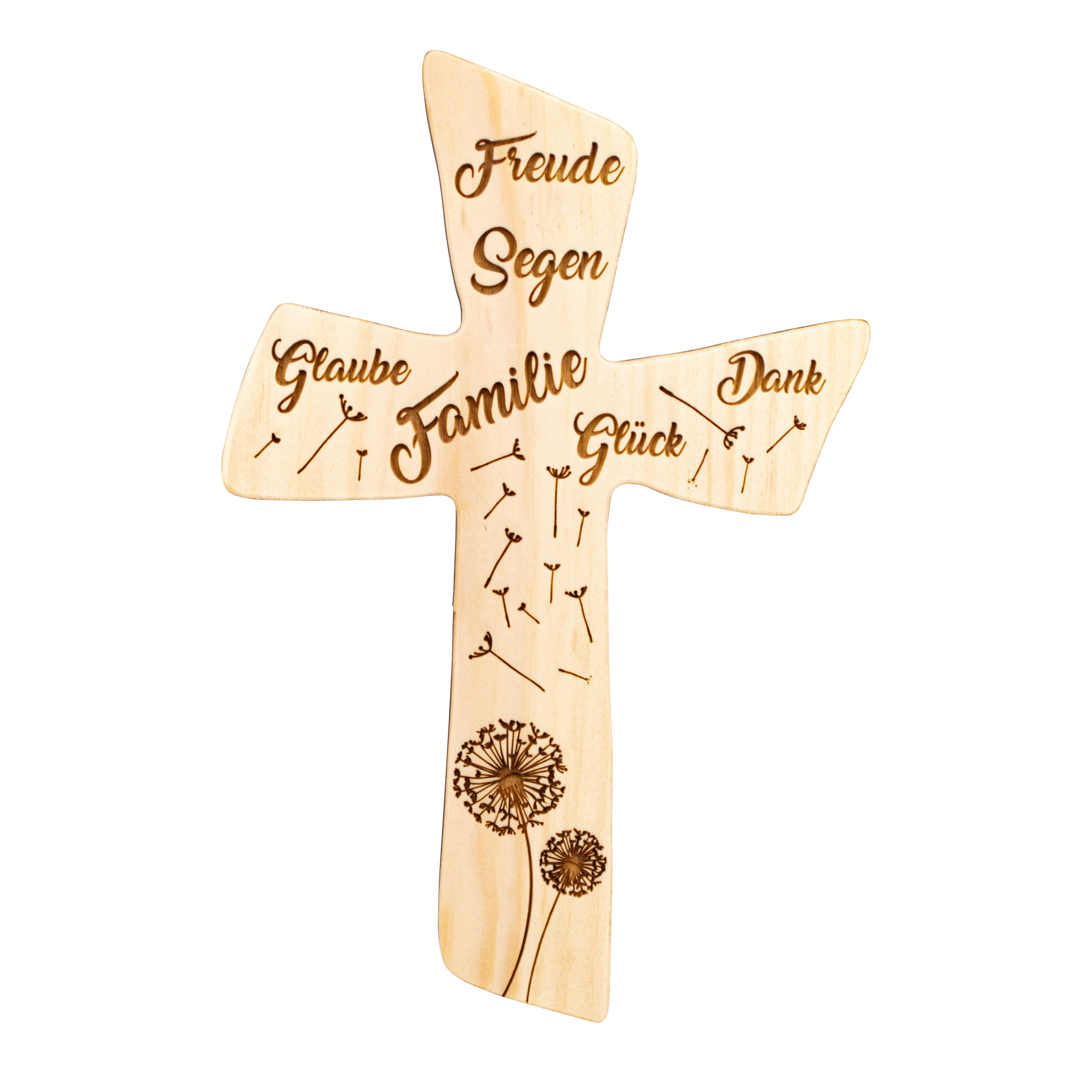 Zirben-Holzkreuz - Freude, Segen ... Zirben-Holzkreuz - Freude, Segen ...