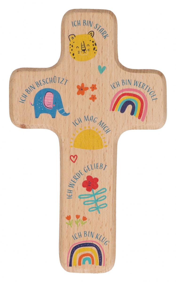 Kinderholzkreuz - Affirmationen zwei