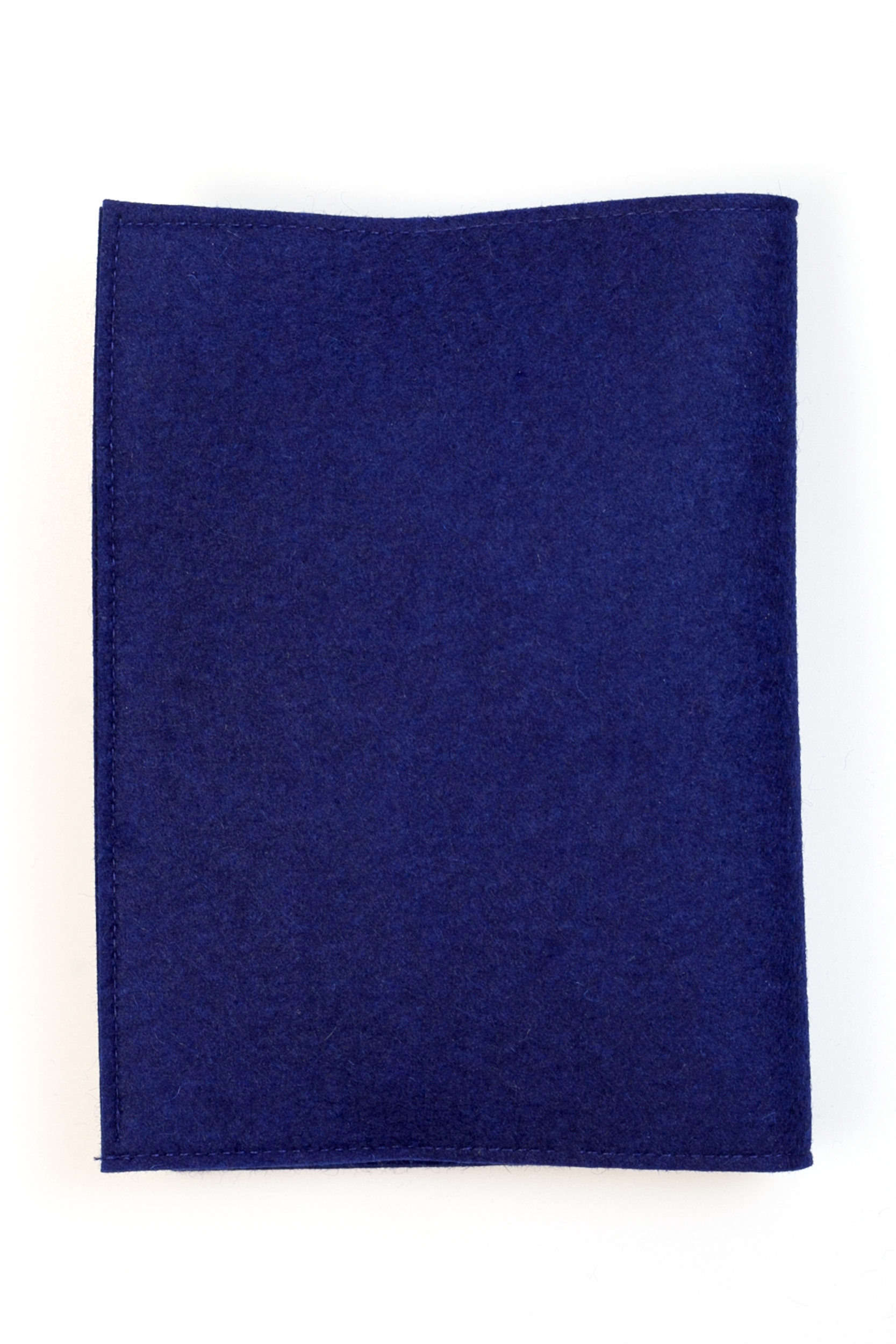 Gotteslobhülle - Blauer Woll-Filz Blau mit Kreuz