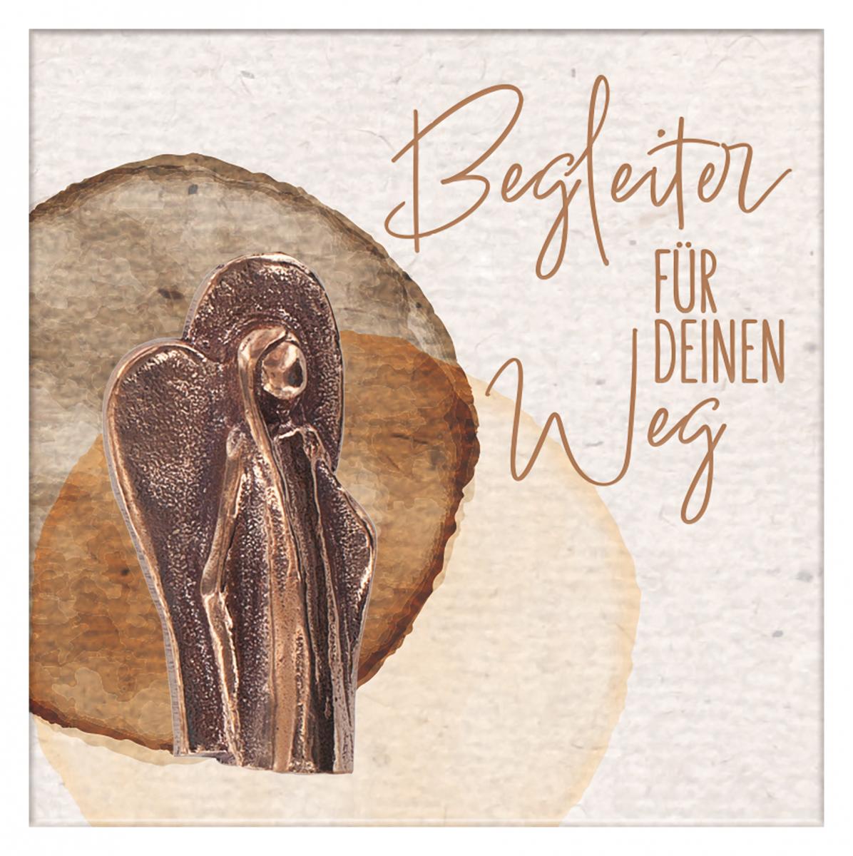 Engel-Plakette - Begleiter für deinen Weg & Bronze Engel-Plakette - Begleiter für deinen Weg & Bronze