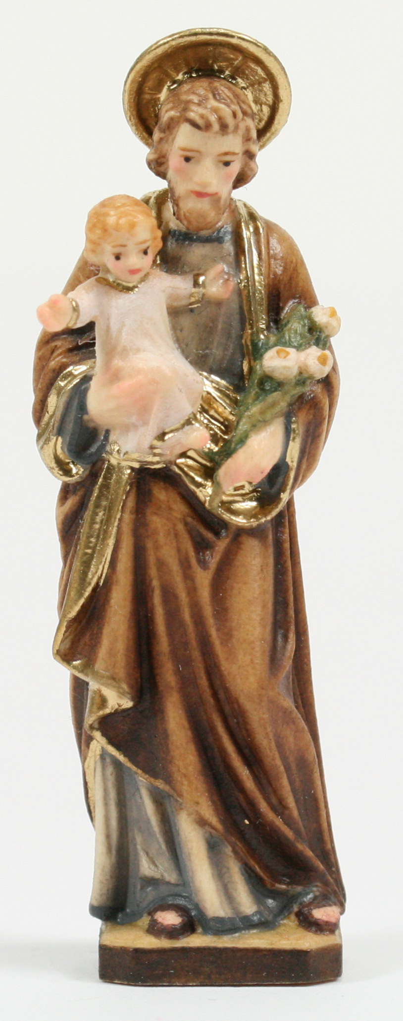 Heiligenfigur - Heiliger Josef & Geschenkschachtel