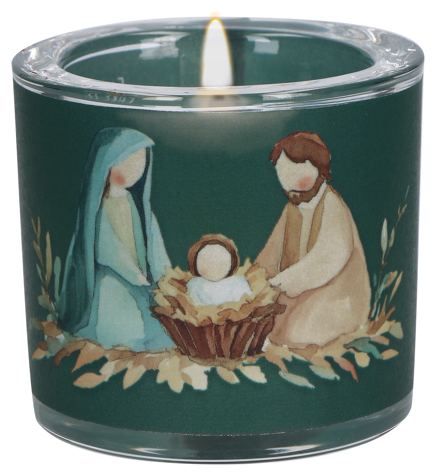 Glaswindlicht zu Weihnachten - Ehre sei Gott im Himmel