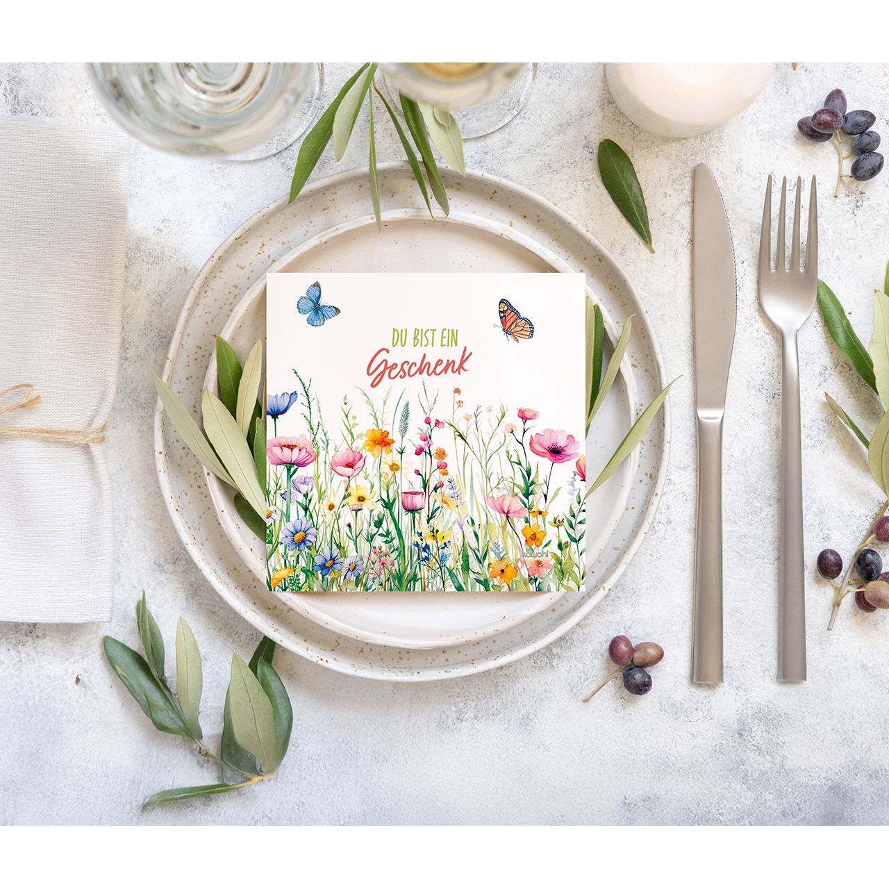 Servietten – Du bist ein Geschenk