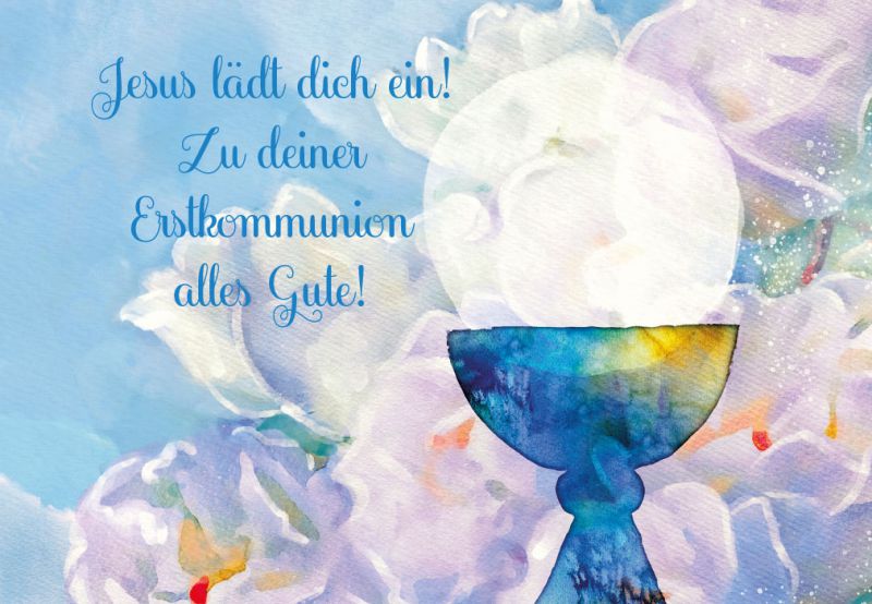 Karte zur Kommunion Jesus lädt dich ein! 9196124