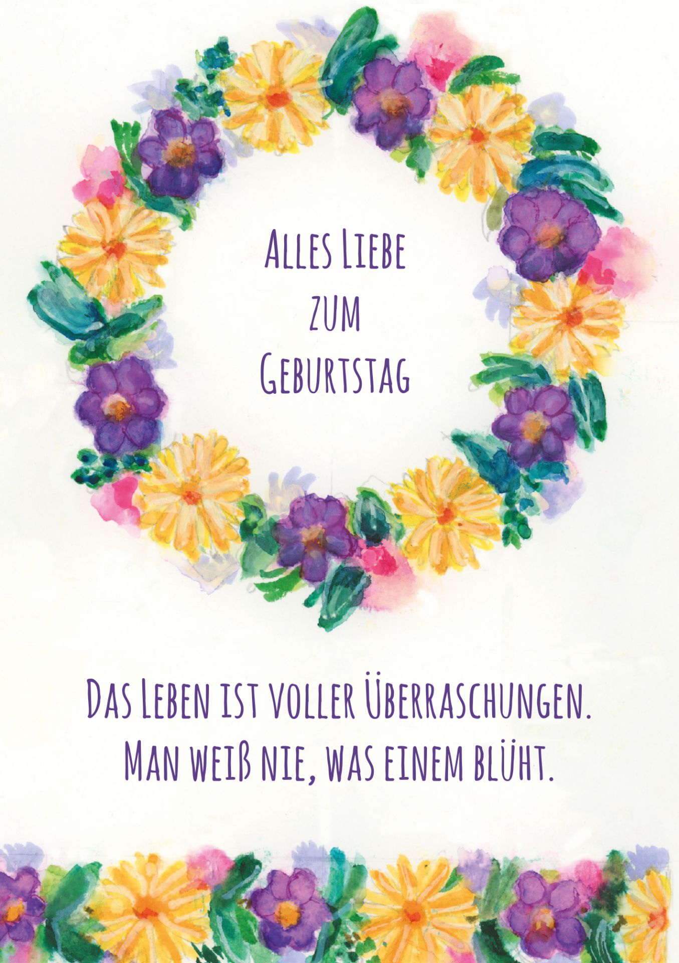 Karte zum Geburtstag Das Leben ist voller Überraschungen 5245145