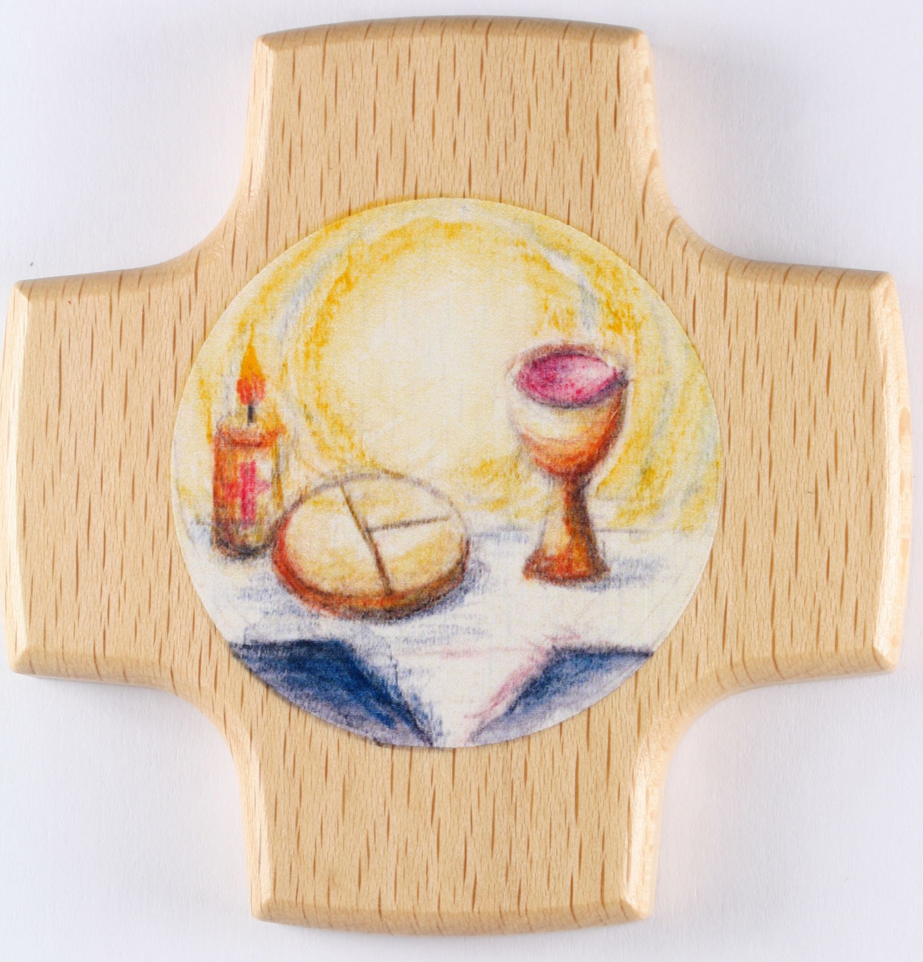 Butzon & Bercker Kinderkreuz - Gott Segne Dich Holzkreuz 11x18cm Für Taufe & Kommunion
